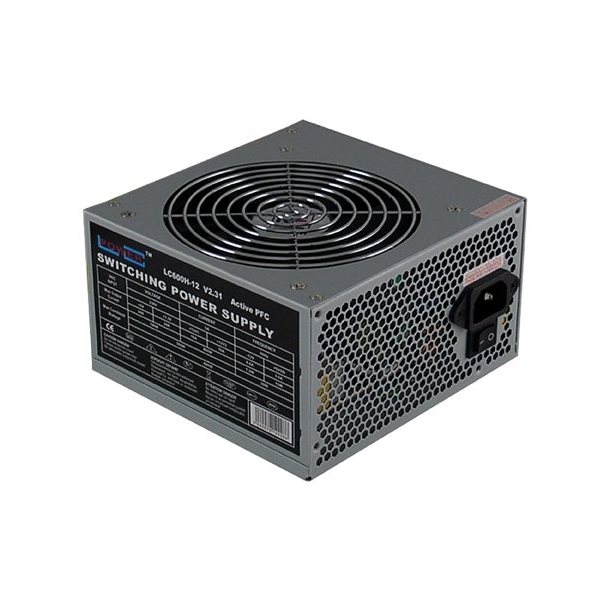 600W Netzteil LC-Power LC600H-12 V2.2, ATX-Netzteil Office Serie, Silber