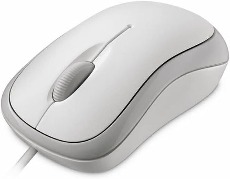 Microsoft Basic Optical Mouse for Business (4YH-00008) - Maus - optisch - 3 Taste(n) - verkabelt - PS/2, USB - weiß