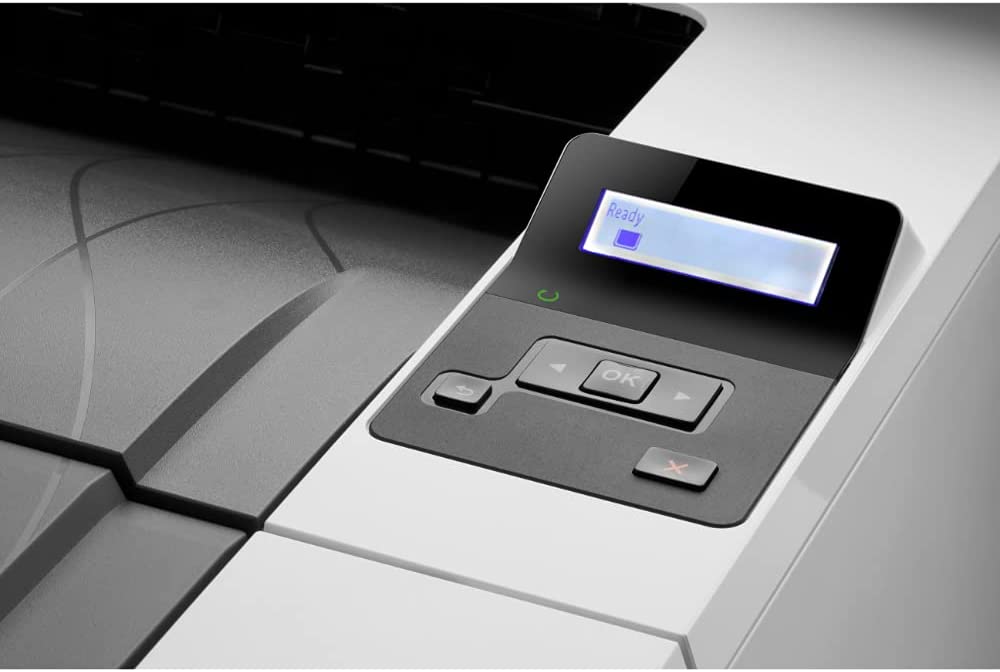 HP LaserJet Pro M404dn Laserdrucker s/w 38 Seiten (Drucker, Netzwerk, Duplex, AirPrint, 350-Blatt Papierfach) weiß
