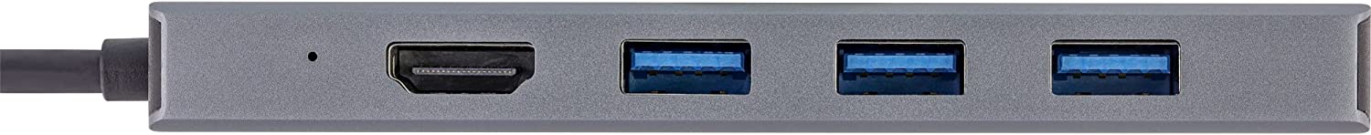 InLine® USB 3.2 Typ C Multi Hub (3x USB-A 5Gb/s + USB Typ-C (PD 100W), Cardreader, HDMI 4K@30Hz), OTG, Metallgehäuse