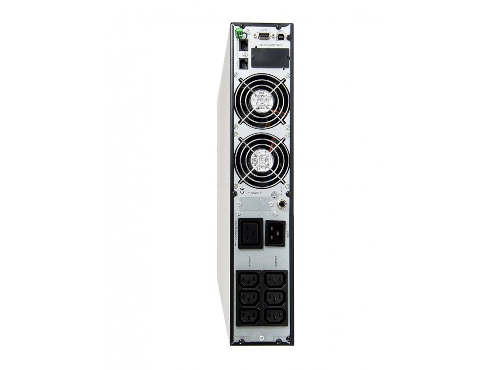 USV Green Cell UPS15 - RTII 3000VA 2700W mit LCD-Display, Unterbrechungsfreie Stromversorgung Rack Tower mit Spannungsregelung AVR (6 IEC Ausgänge)