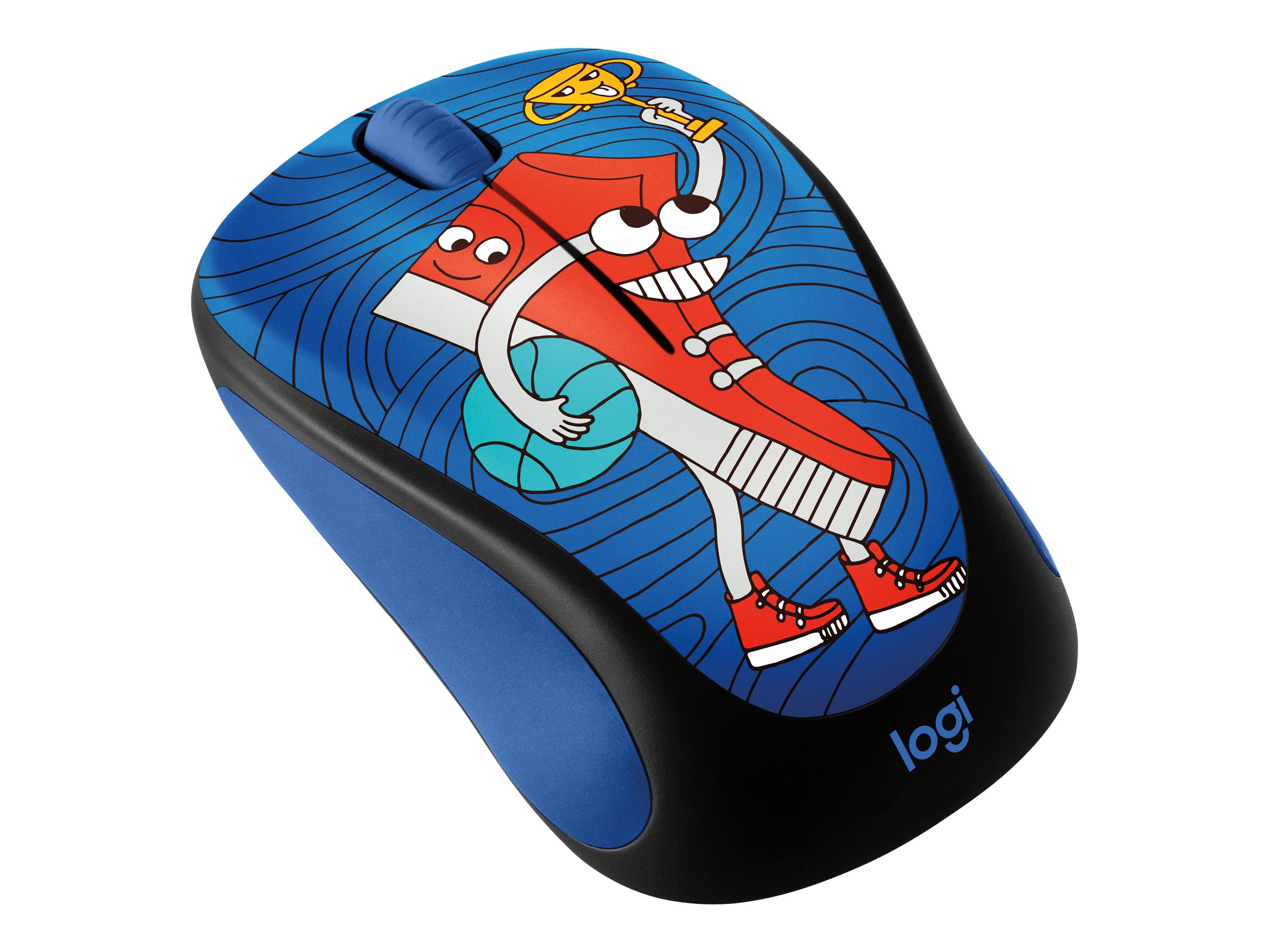 Logitech Doodle Collection M238 - Maus - optisch - 3 Tasten - kabellos - 2.4 GHz - Sneakerhead