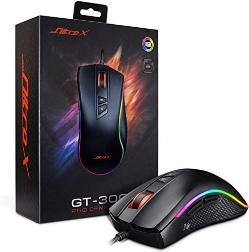 Inter-Tech AC GT-300+ Gaming Maus, kabelgebunden 4000 DPI